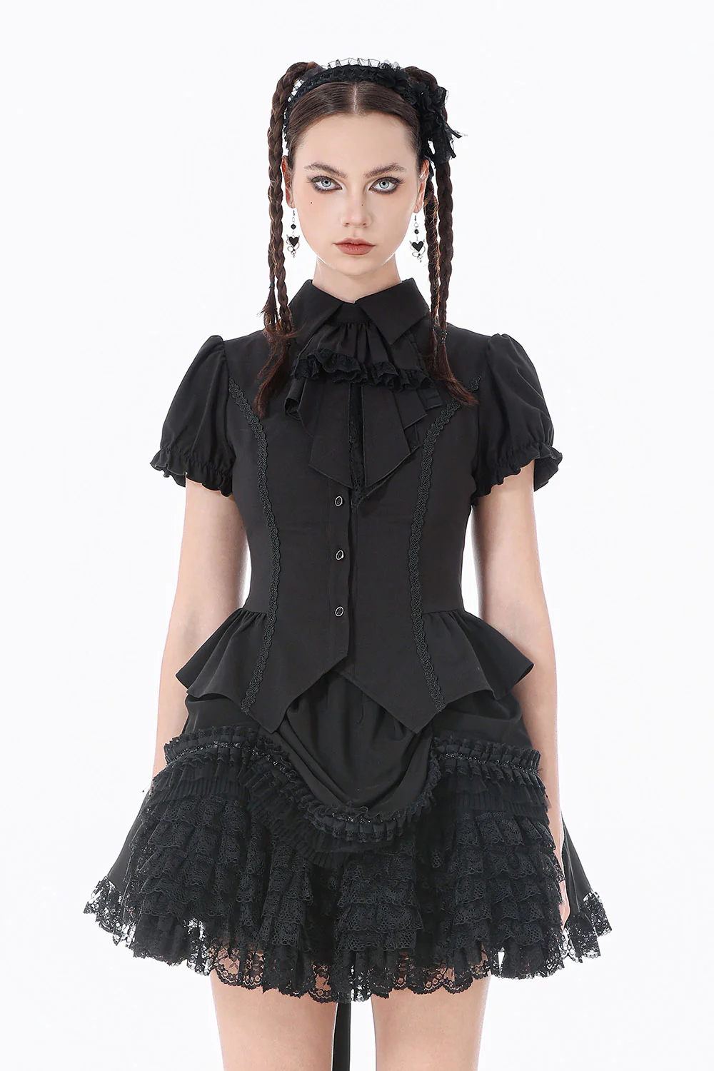 Fablerose Layered Lace Mini Skirt - Image 3