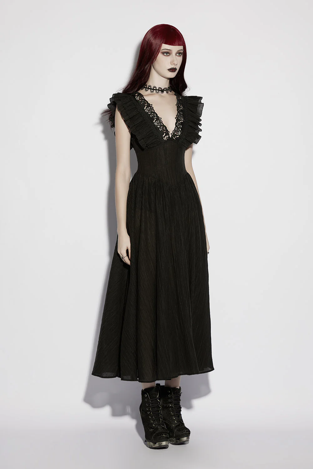 Fatal Blooms Ruffle Dress - Image 3