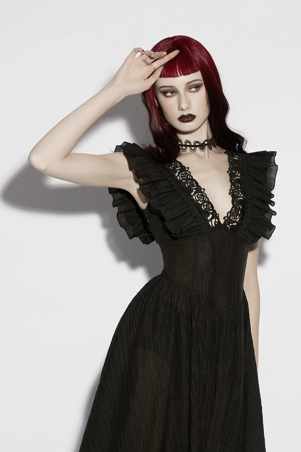 Fatal Blooms Ruffle Dress - Image 4
