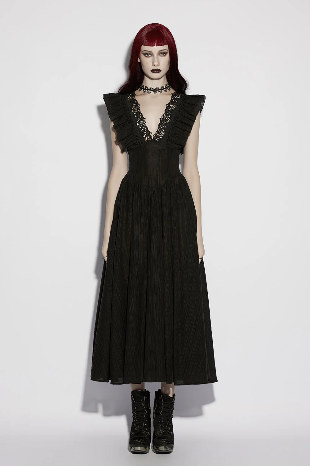 Fatal Blooms Ruffle Dress - Image 5