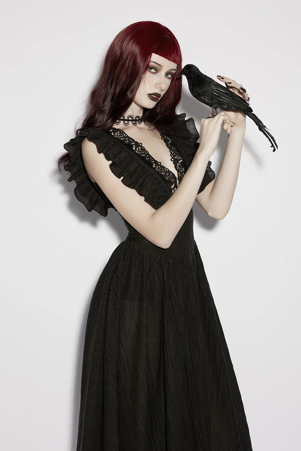Fatal Blooms Ruffle Dress - Image 7