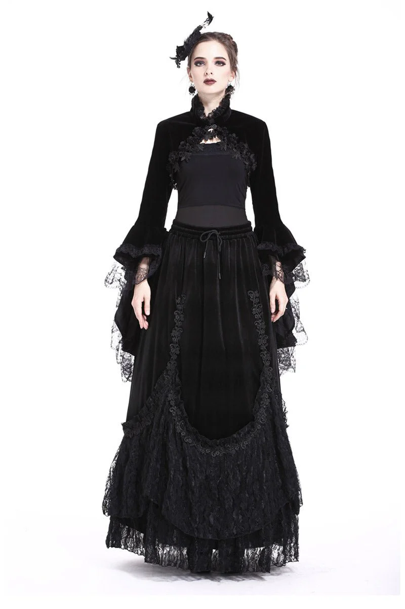 Fathoms Below Black Velvet Bolero - Image 3