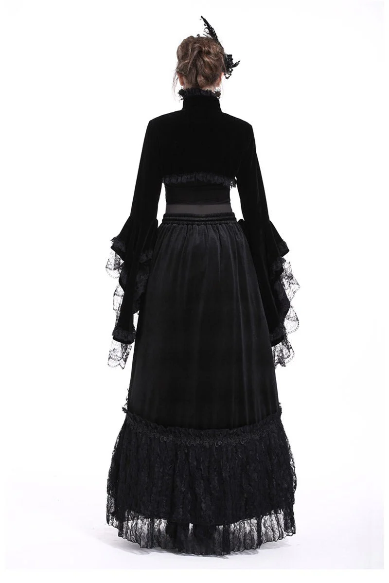 Fathoms Below Black Velvet Bolero - Image 6
