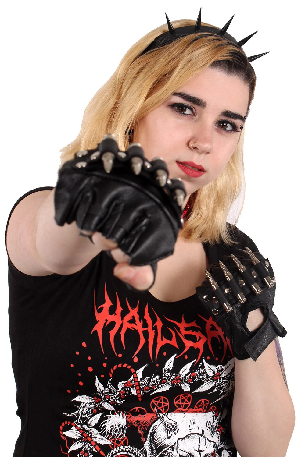 Fight the Machine Fingerless Gloves - Image 3
