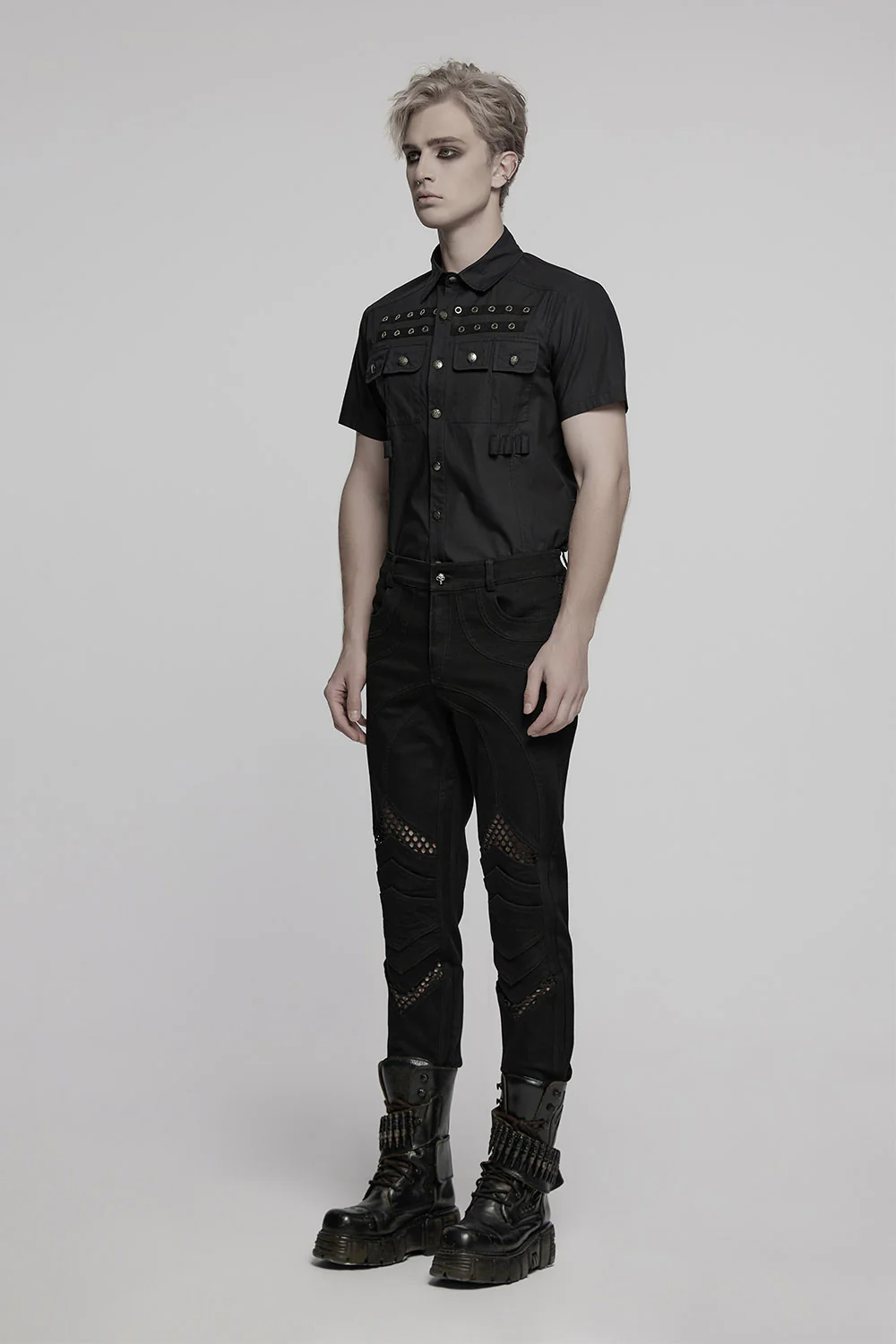 Fleshnet Hollow-Out Pants - Image 6