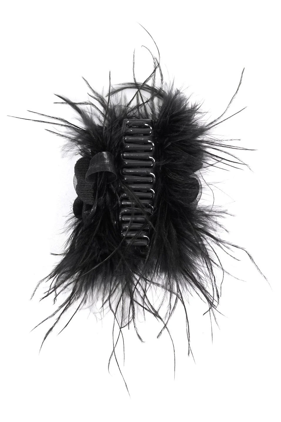Floral Feathered Hair Claw - Image 5