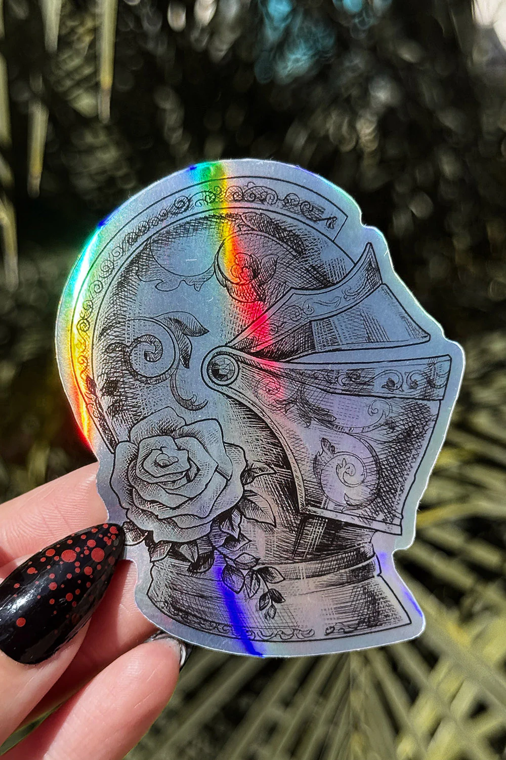 Floral Helm Sticker