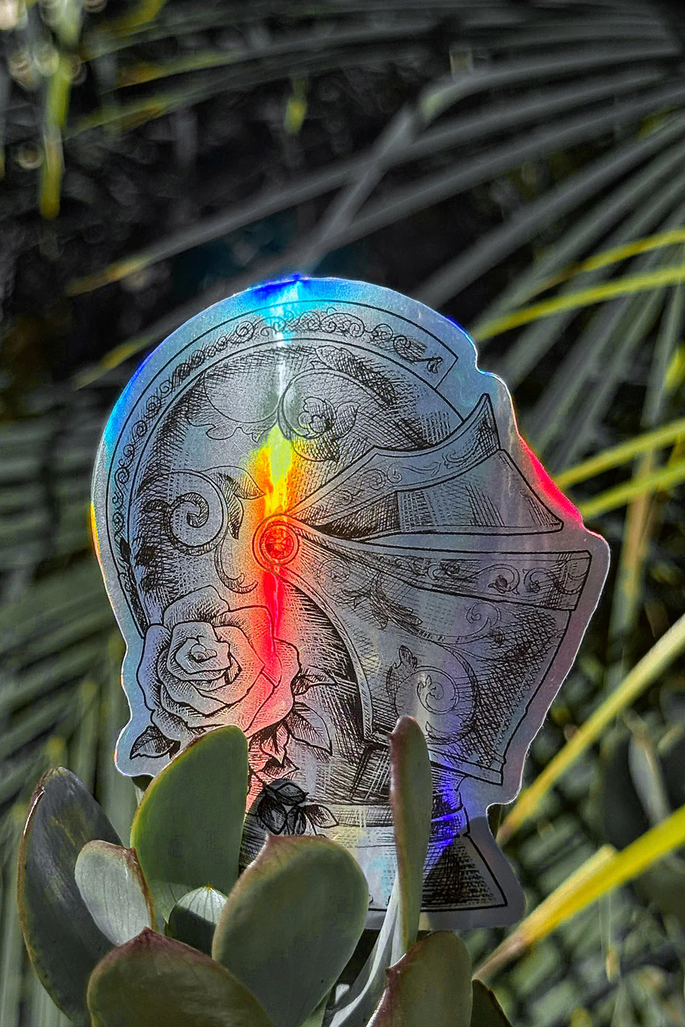 Floral Helm Sticker - Image 2