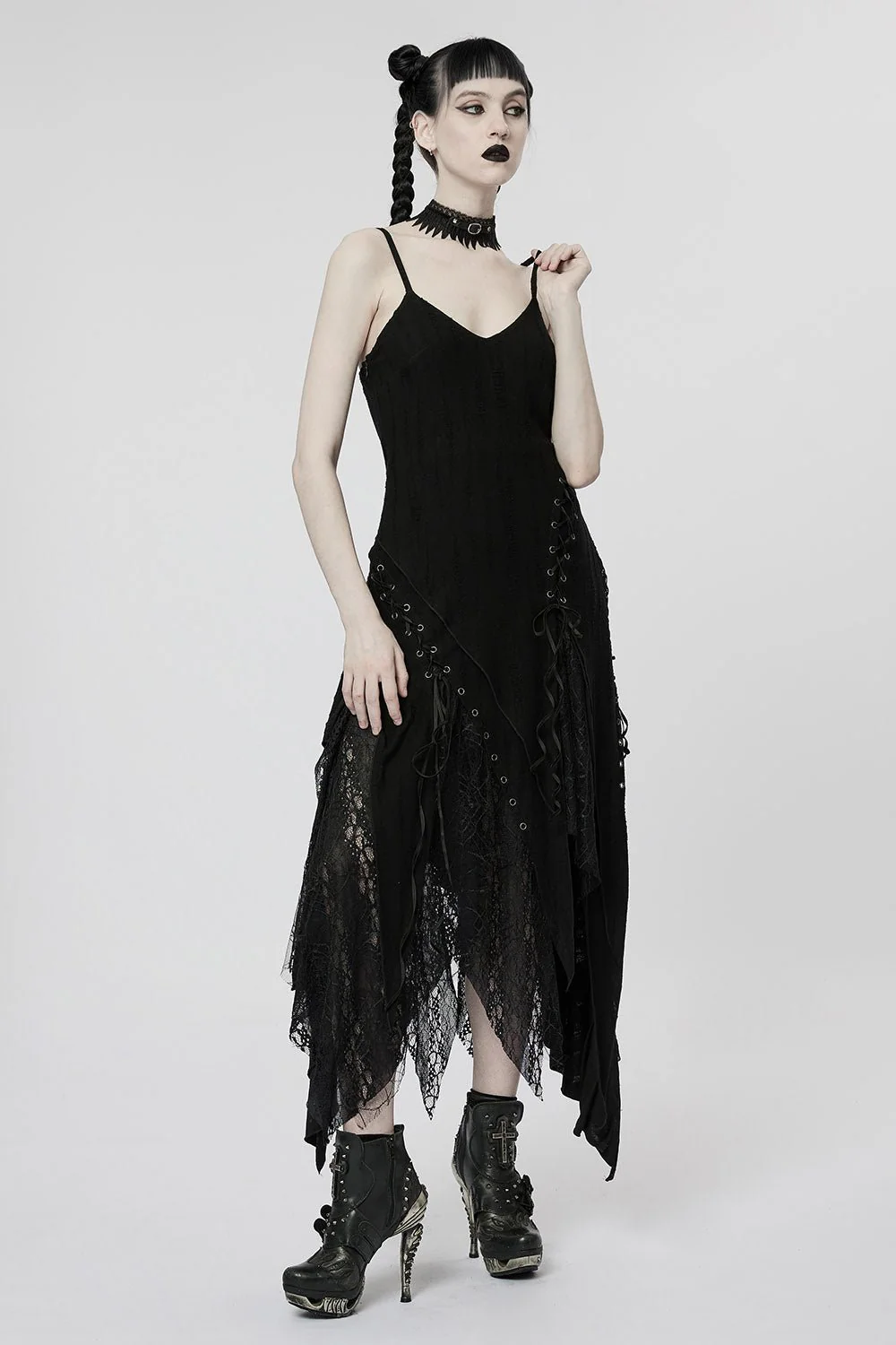 Forest Fae Tattered Maxi Dress - Image 3