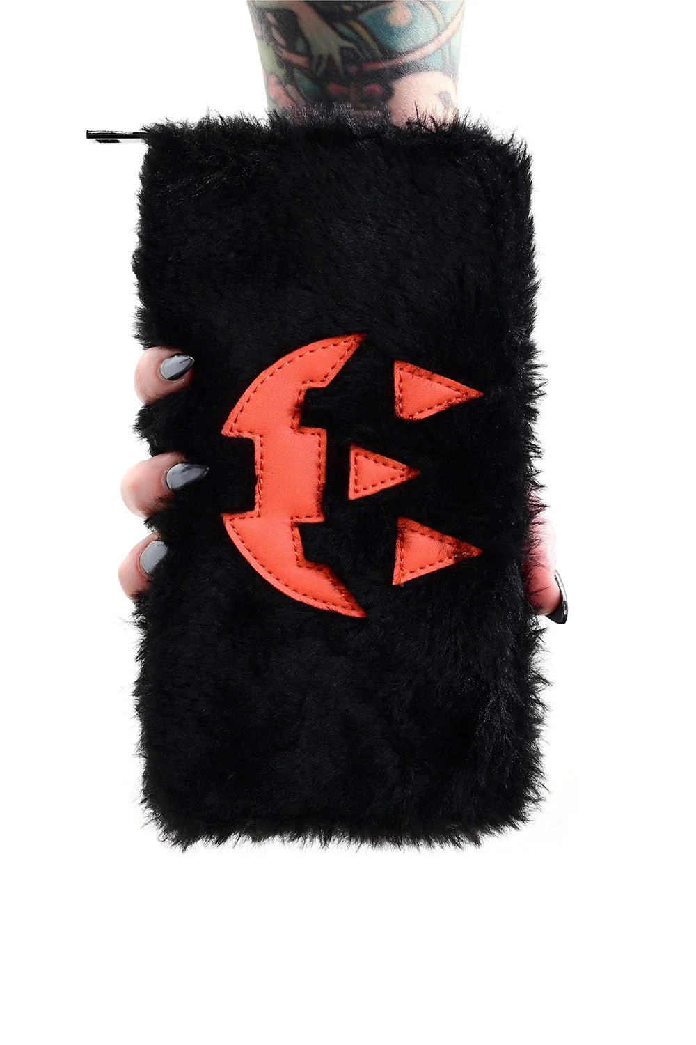 Fuzzy Jack Wallet [Black/Orange] - Image 3