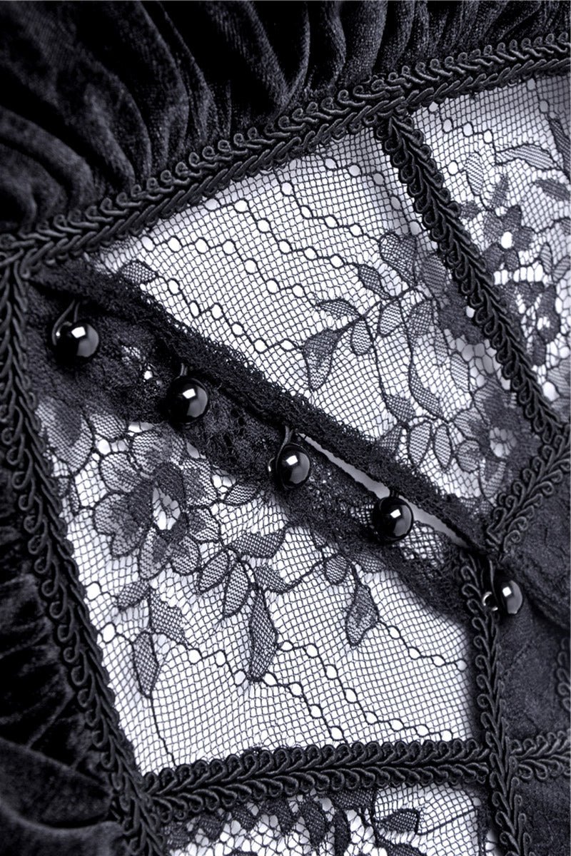 Gatsby Gothic Velvet Midi Dress - Image 6