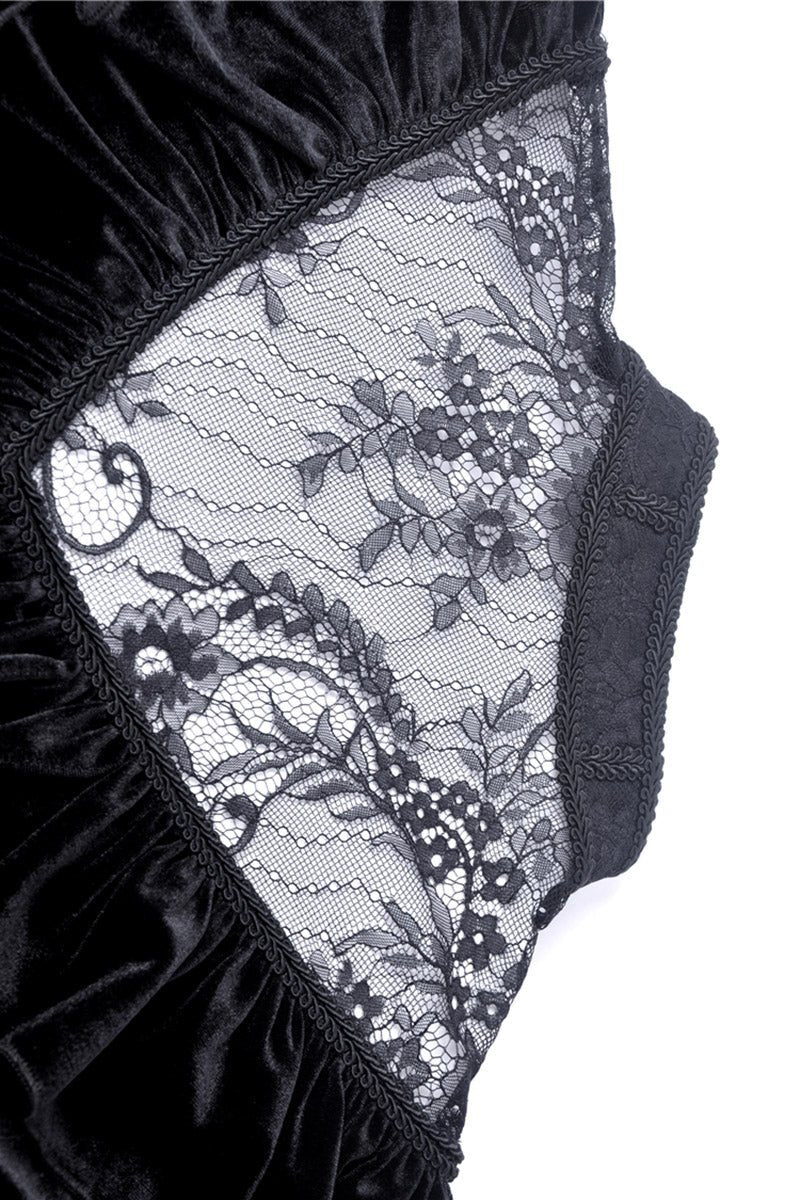 Gatsby Gothic Velvet Midi Dress - Image 7