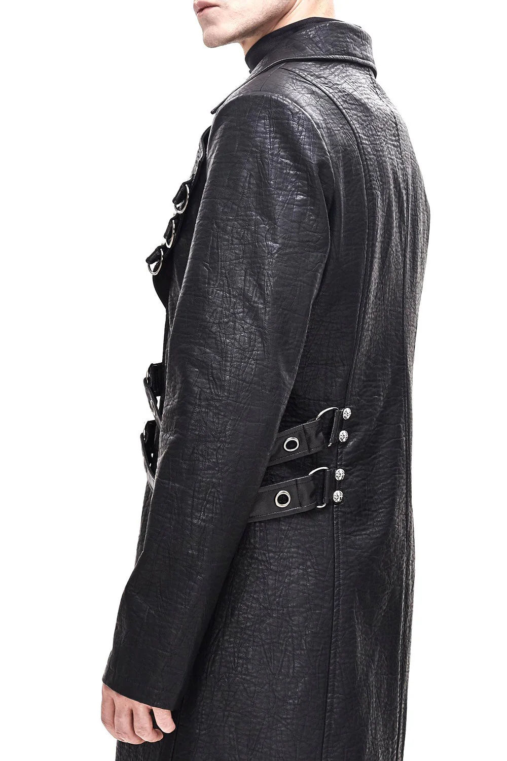 General Death Military Goth Trench Coat - Image 3