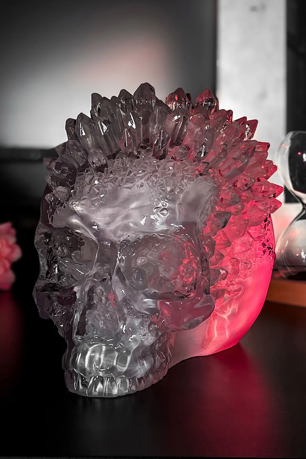 Geode Crystal Skull Ornament - Image 5