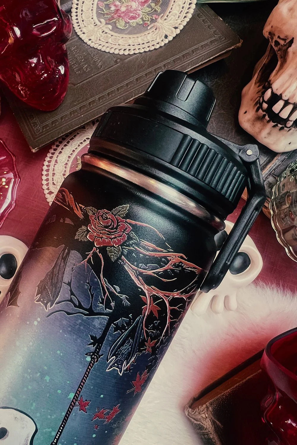 Ghost Love 24 Oz Water Bottle Tumbler - Image 6