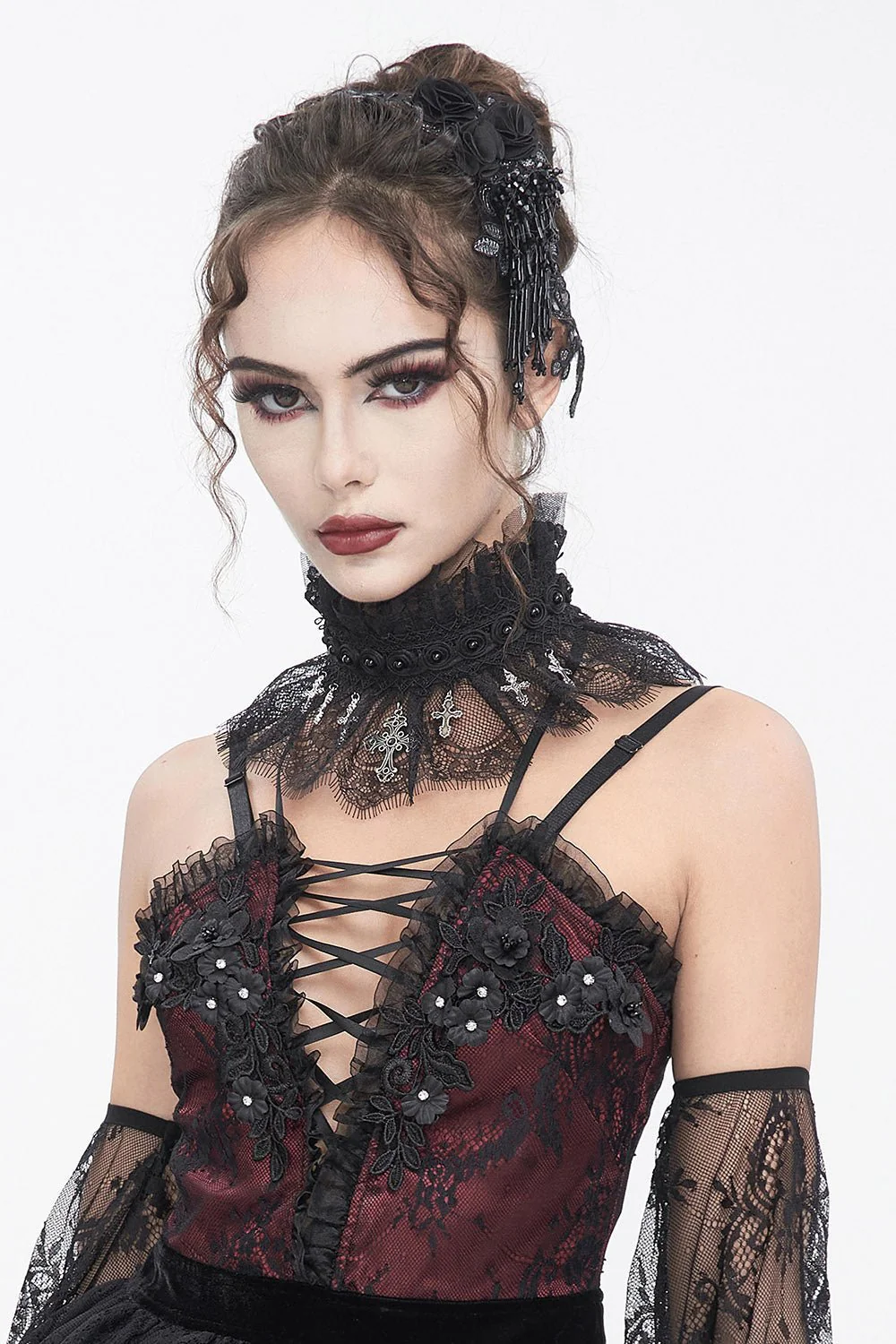 Ghost Medium Gothic Lace Collar - Image 2