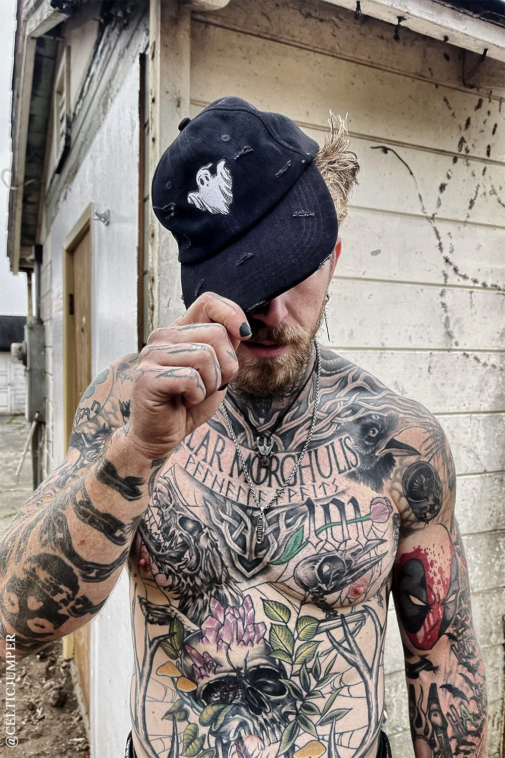 Ghost Pierced Baseball Cap - Image 3