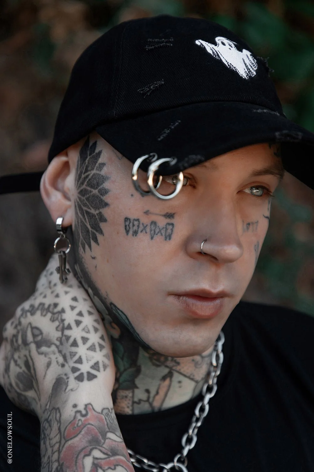 Ghost Pierced Baseball Cap - Image 9
