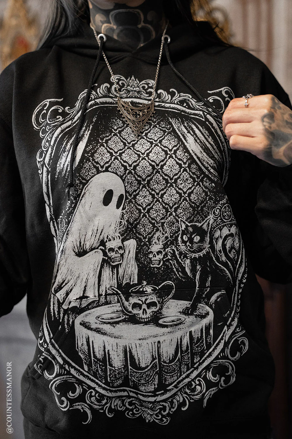 Ghostly Tea Time Hoodie