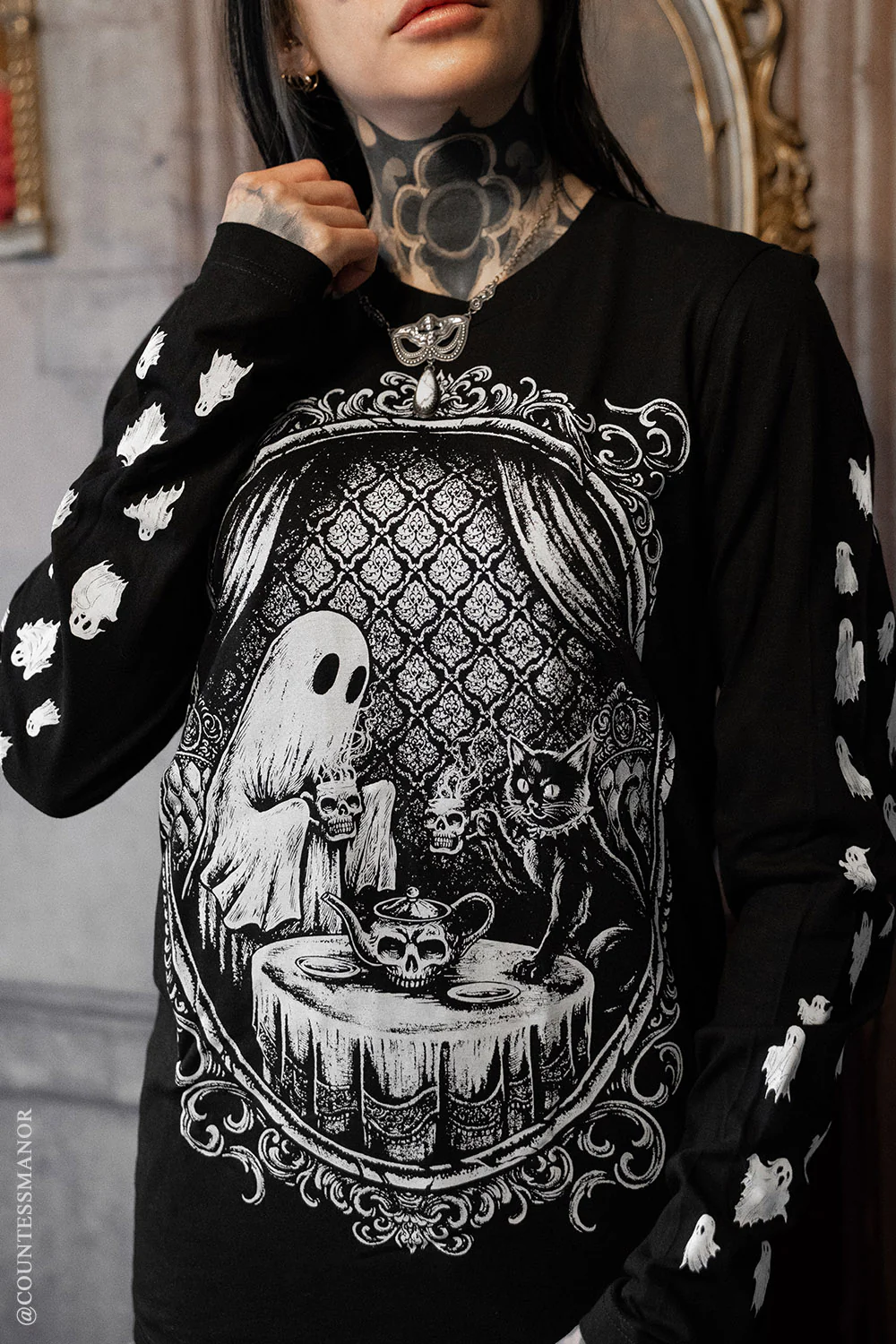 Ghostly Tea Time T-shirt