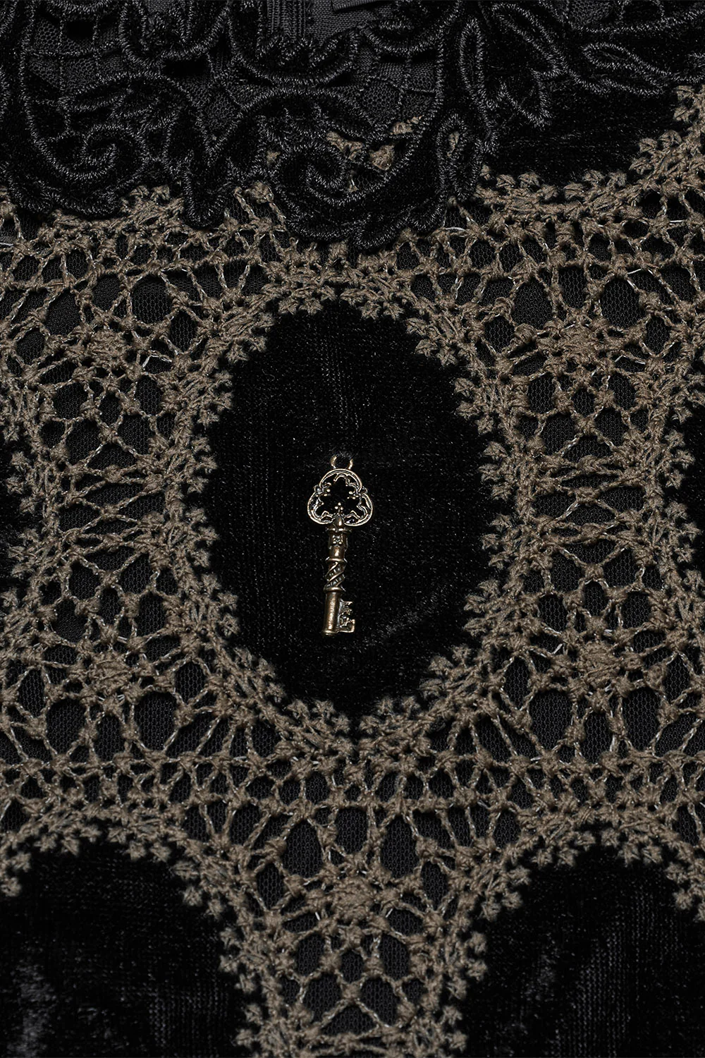 Gloomkey Antiquated Lace Top [Black/Copper] - Image 10