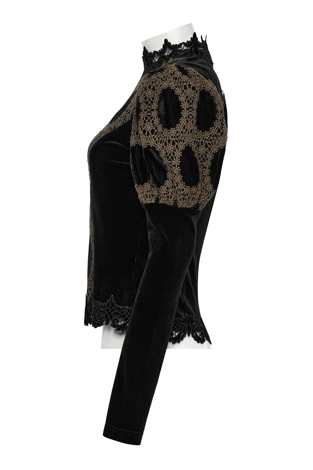 Gloomkey Antiquated Lace Top [Black/Copper] - Image 5