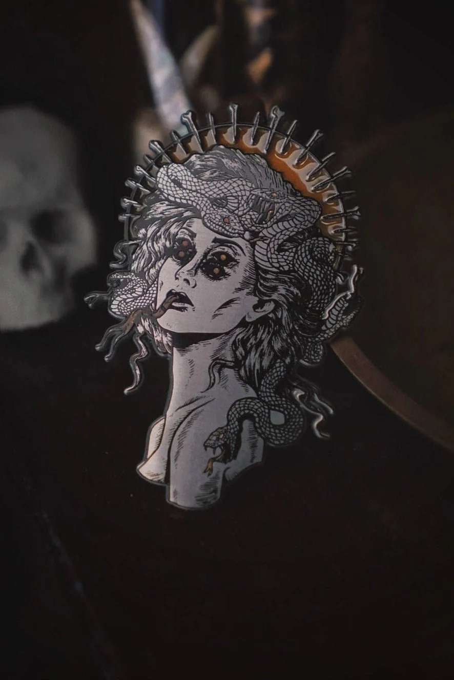 Glowing Medusa Pin