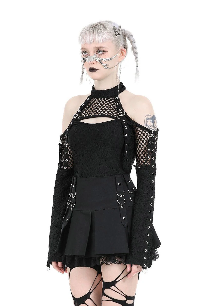 Goth Club Fishnet Top - Image 3