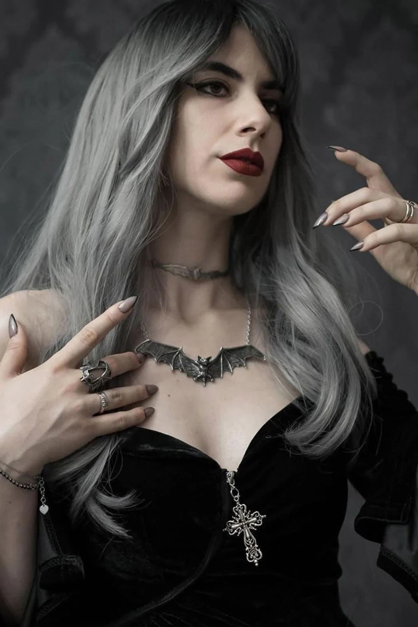 Gothic Bat Necklace - Image 2