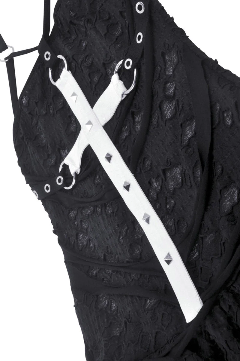 Gothic Cross Distressed Dress - Image 8