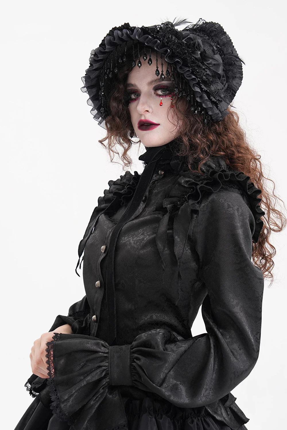Gothic Gloom Lolita Hat - Image 2