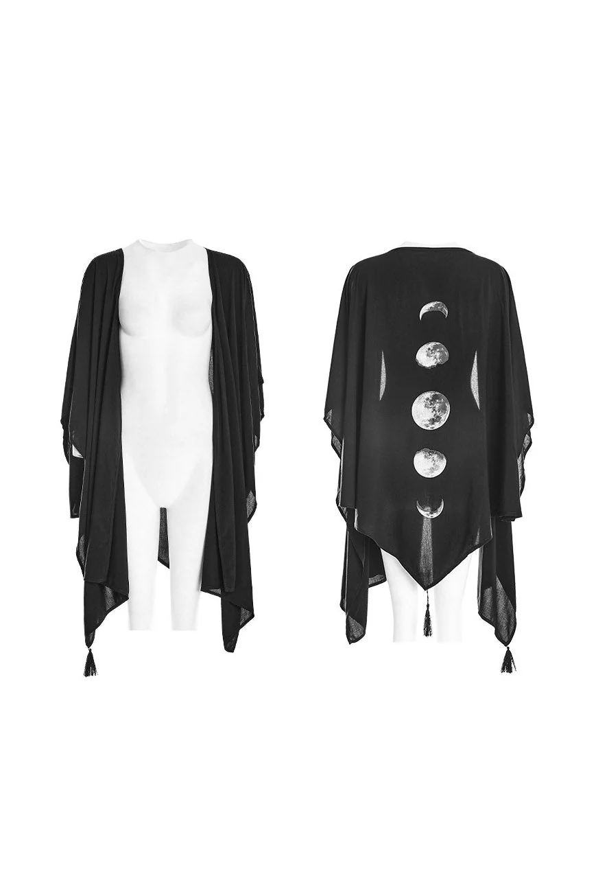 Gothic Goddess Moon Phase Shawl - Image 5