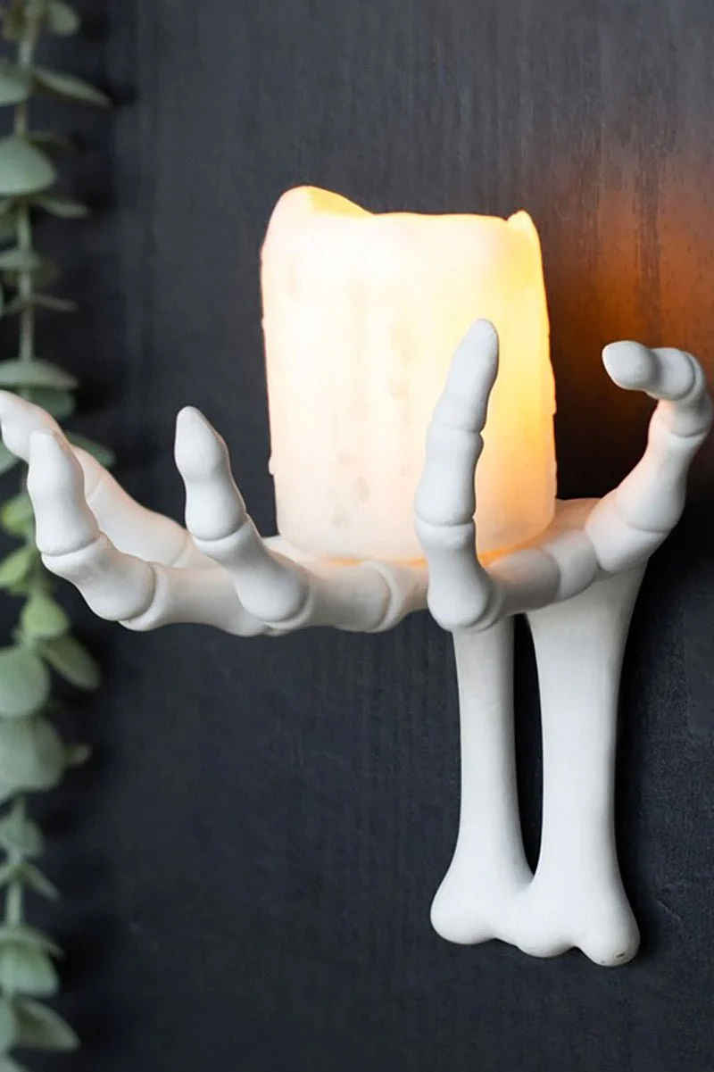 Gothic Halloween Skeleton Hand Wall Hook