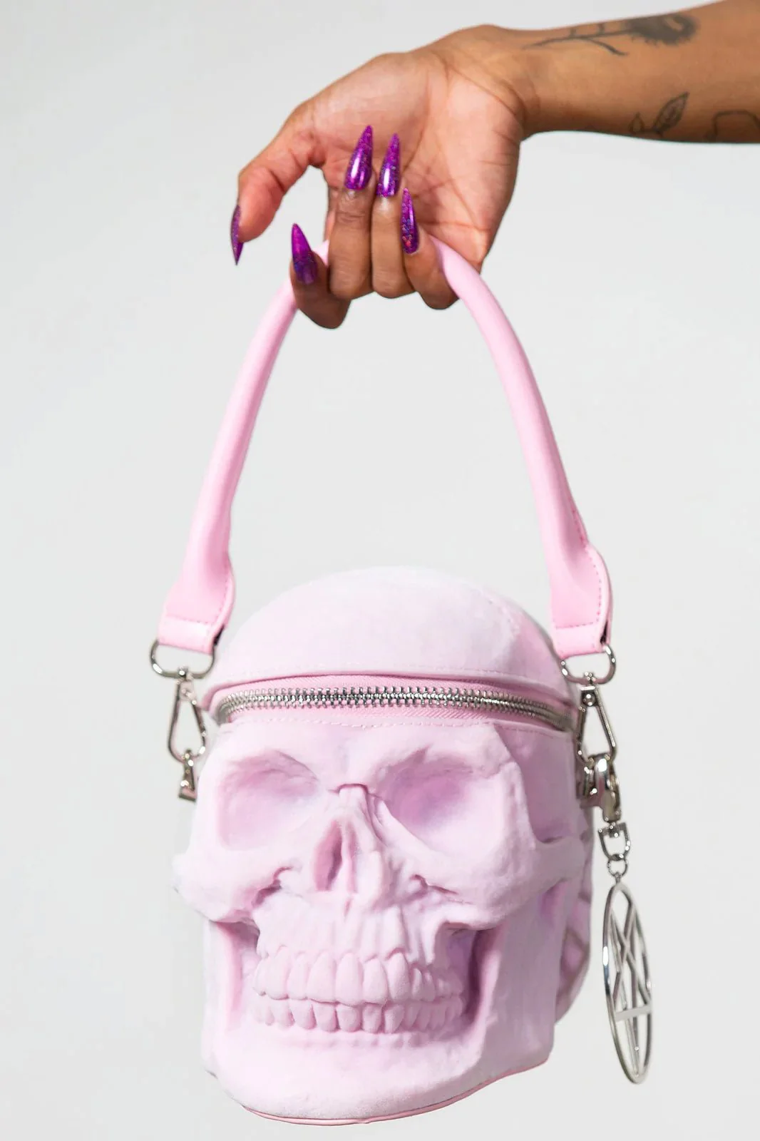 Grave Digger Skull Handbag [PASTEL PINK]