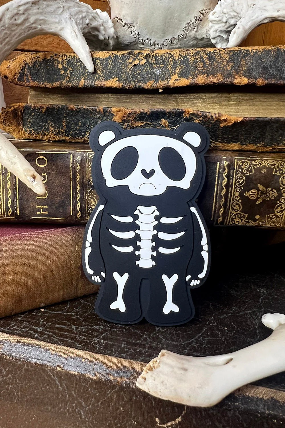 Grumpy Bones Bear Rubber Magnet - Image 2