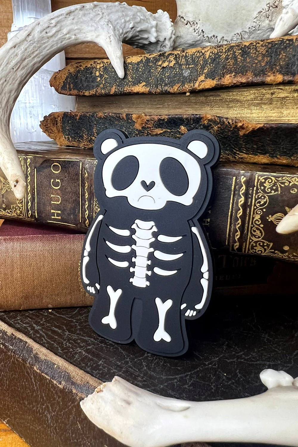 Grumpy Bones Bear Rubber Magnet - Image 3