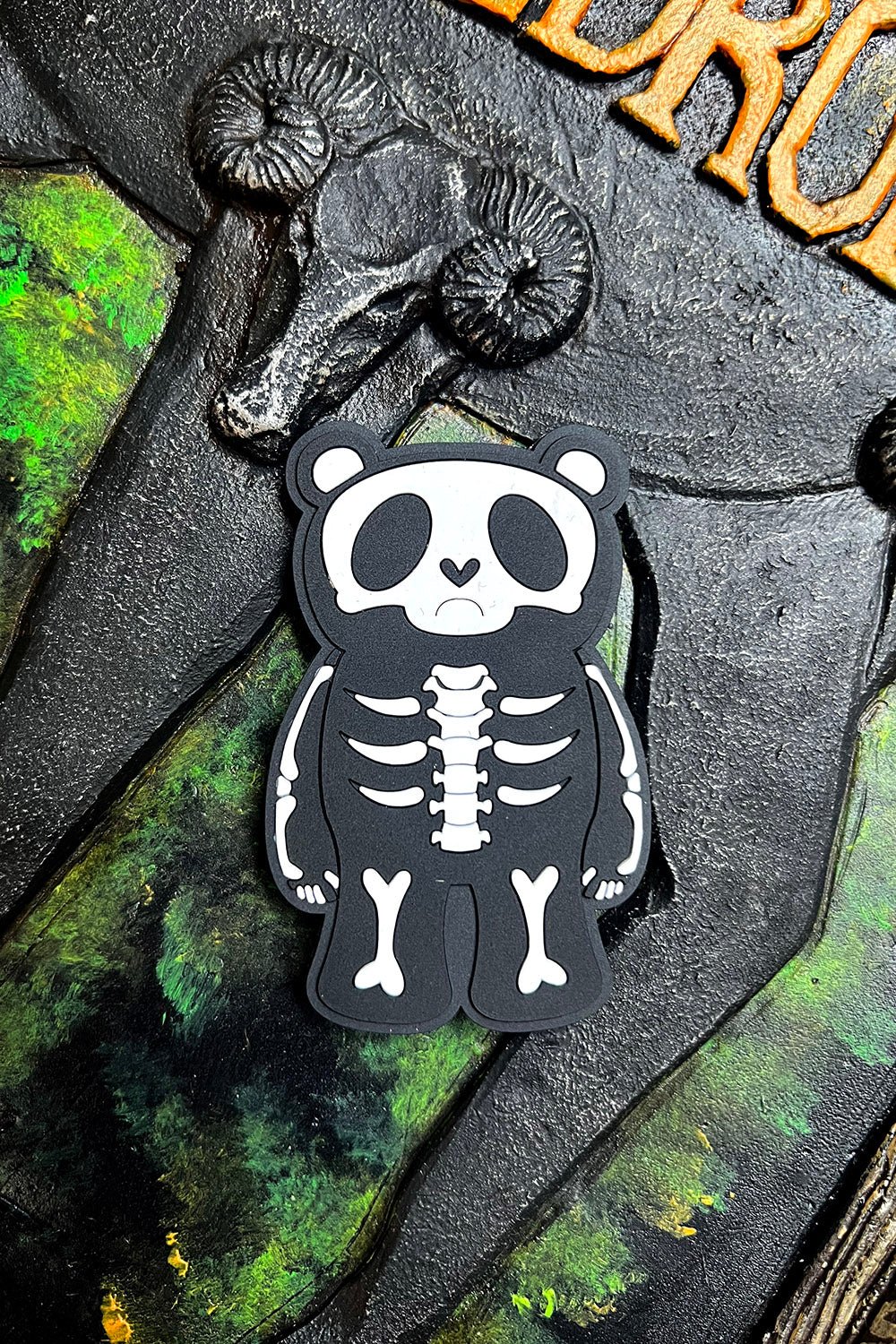 Grumpy Bones Bear Rubber Magnet - Image 5