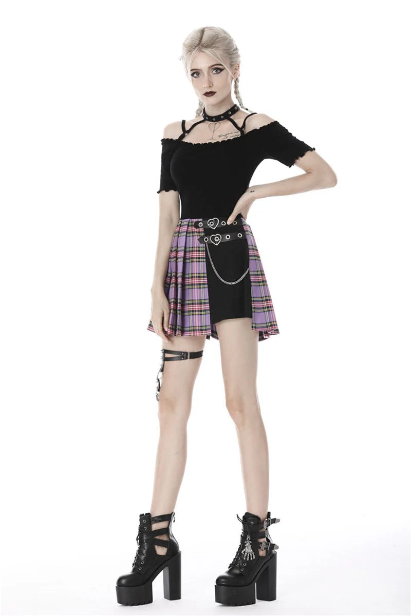 Grunge Love Pleated Skirt - Image 3