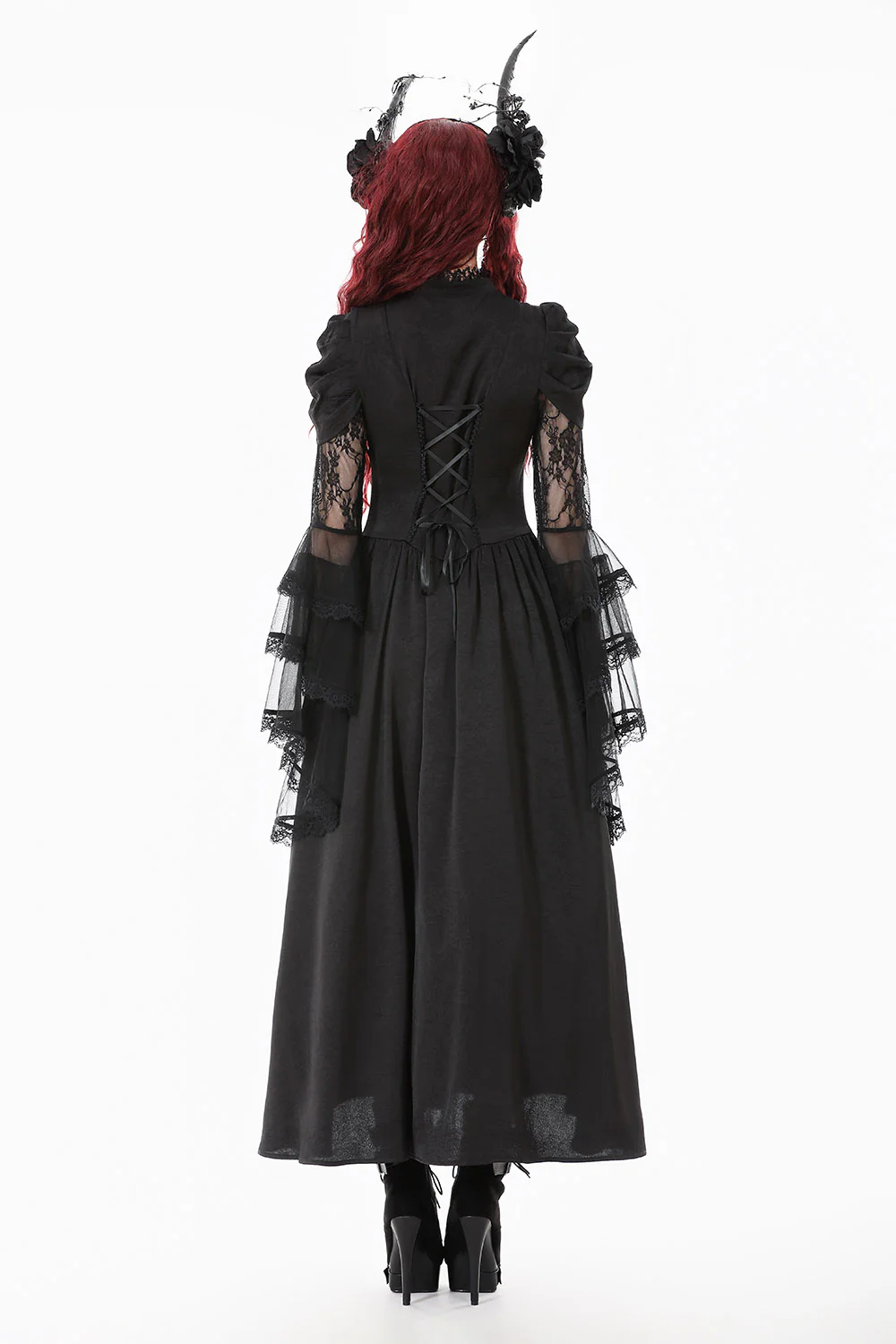 Haunted Manor Lace-Up Dress - Image 5