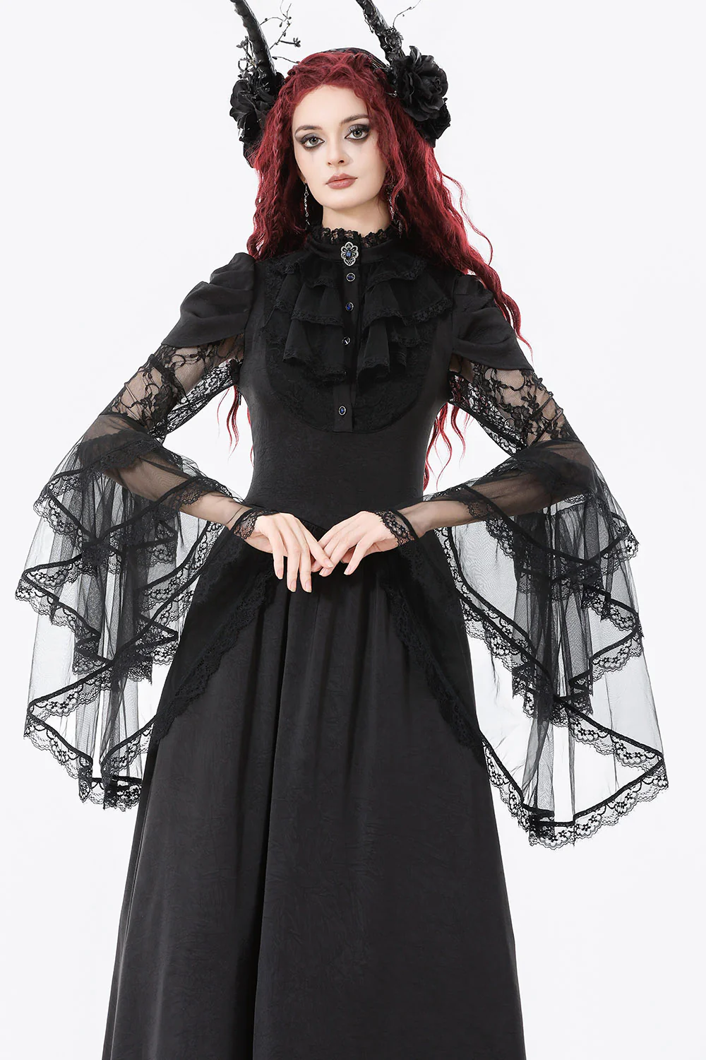 Haunted Manor Lace-Up Dress - Image 6