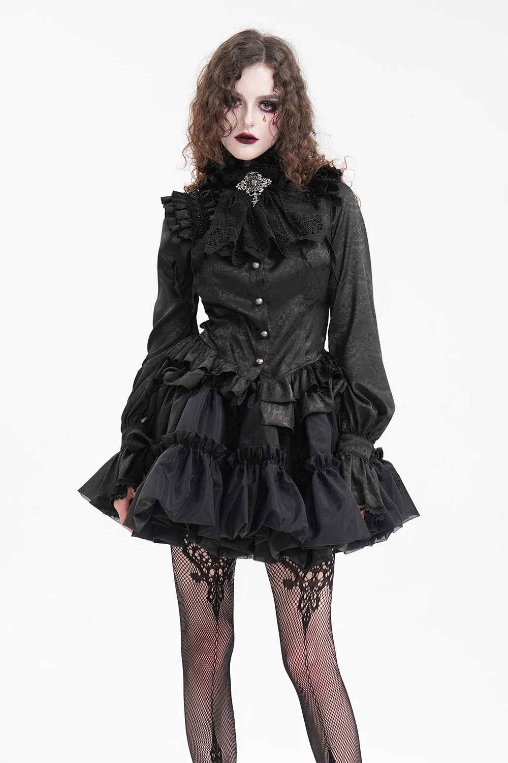Haunted Manor Ruffled Long Sleeve Blouse - Image 8