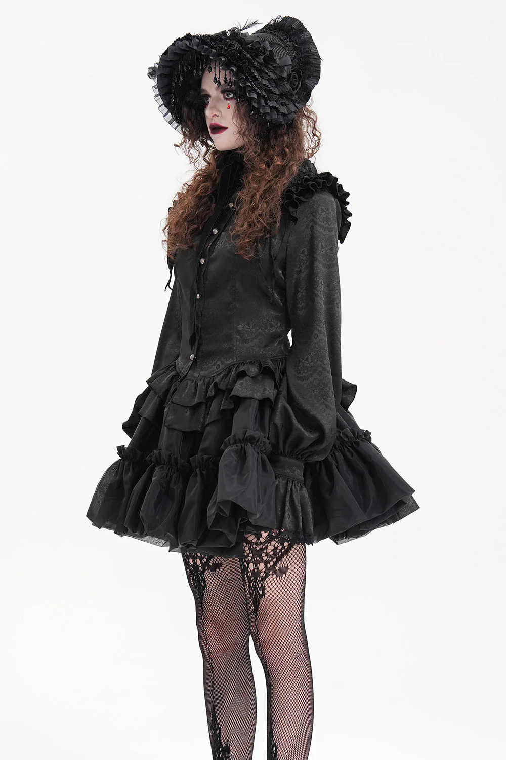 Haunted Manor Ruffled Long Sleeve Blouse - Image 9