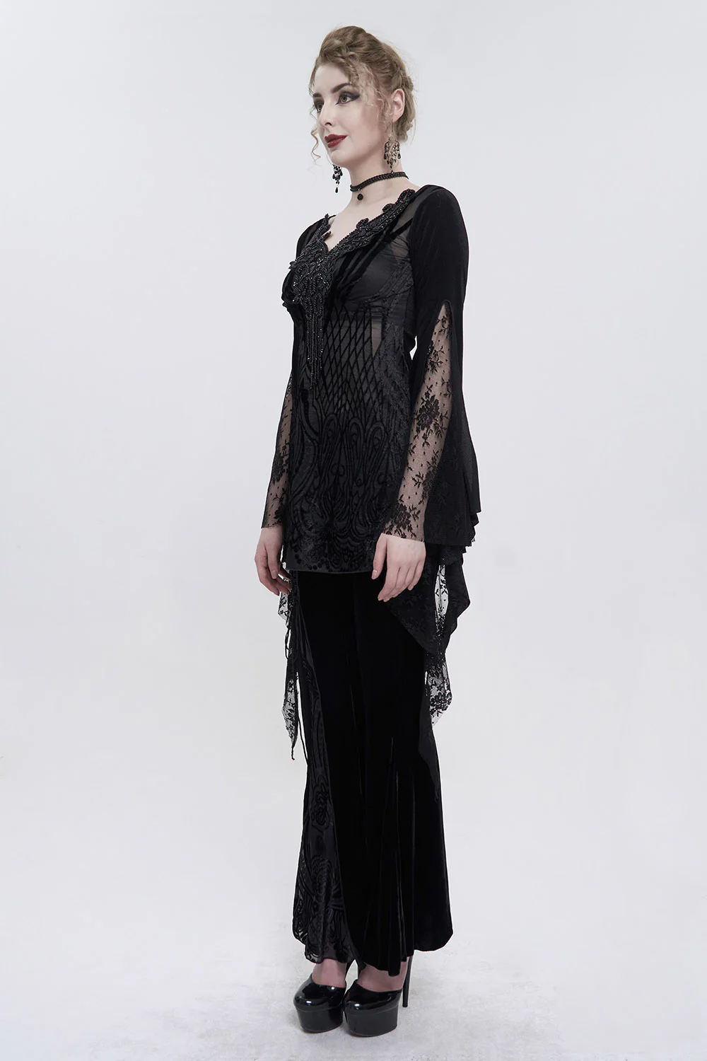 Haunted One Hand-Sewn Beaded Blouse - Image 7