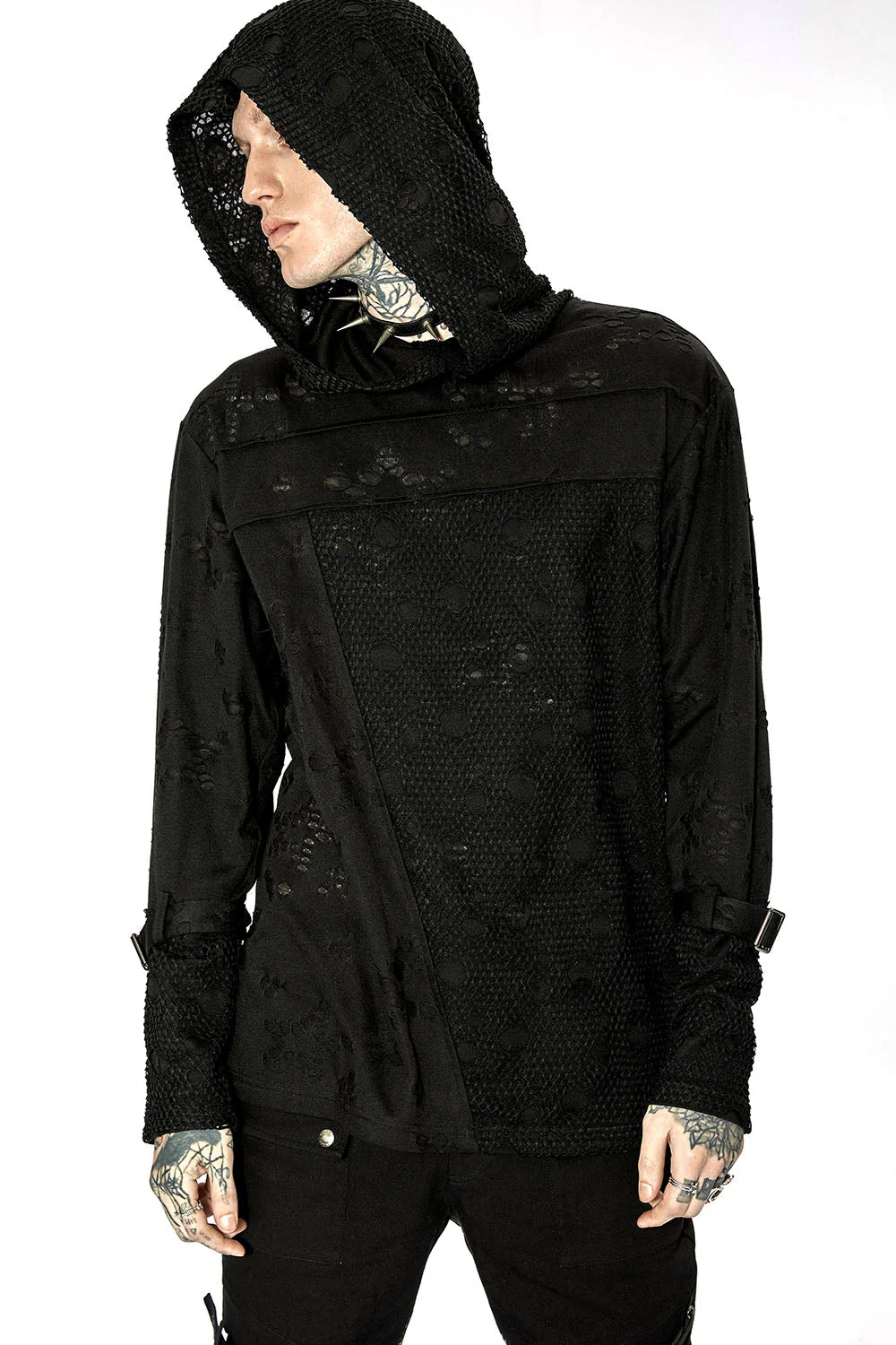Haunter Distressed Hooded Top - Image 2