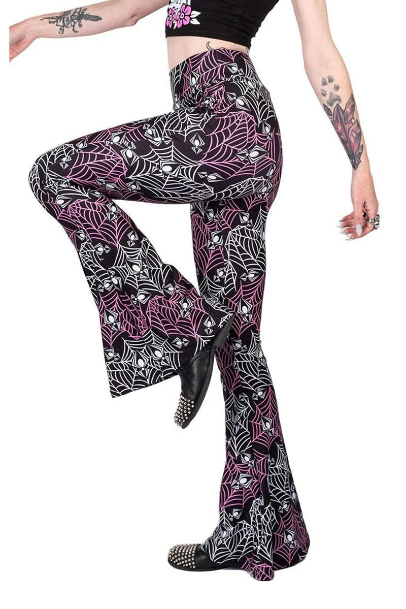 Heart Webs Spiders Hellz Bellz Bell Bottoms - Image 4