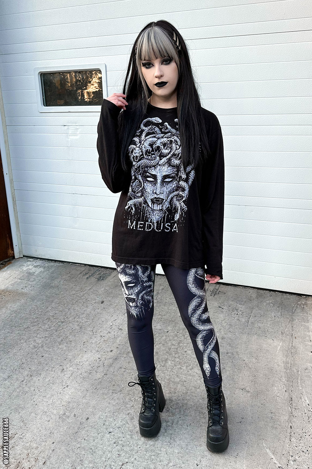 Heavy Metal Medusa Leggings - Image 9