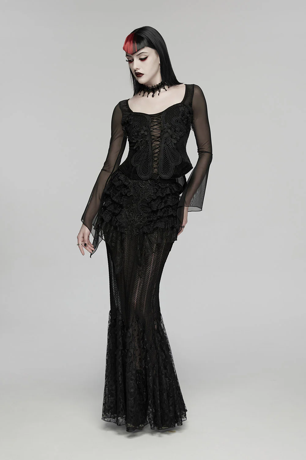 Heirloom Flowers Lace-Up Top - Image 3