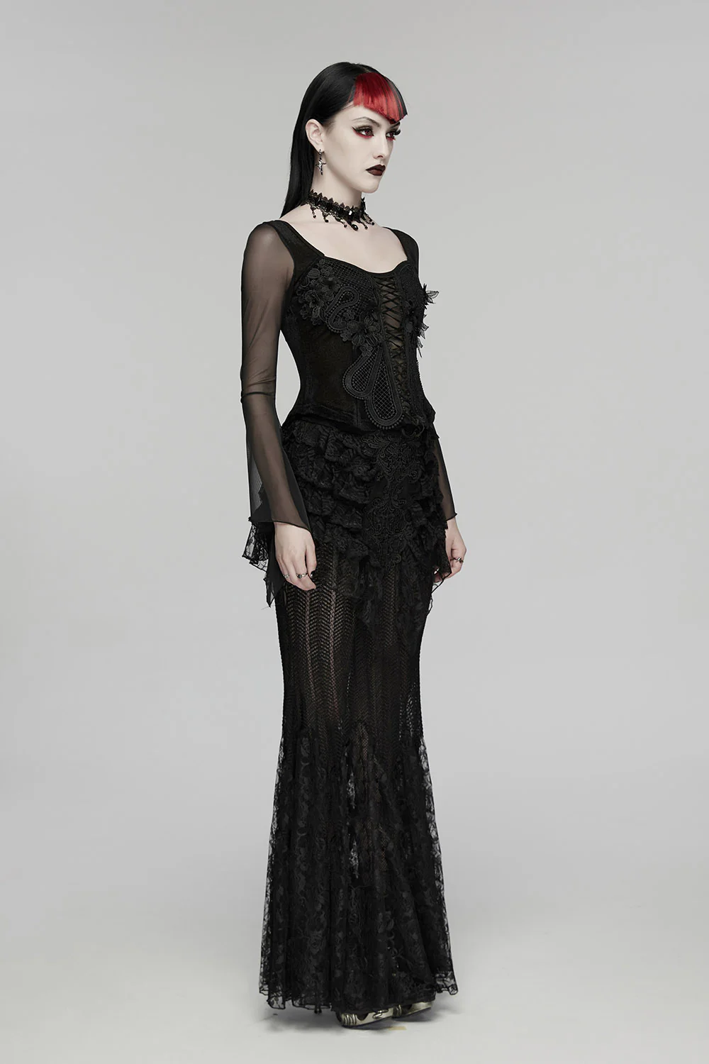 Heirloom Flowers Lace-Up Top - Image 4
