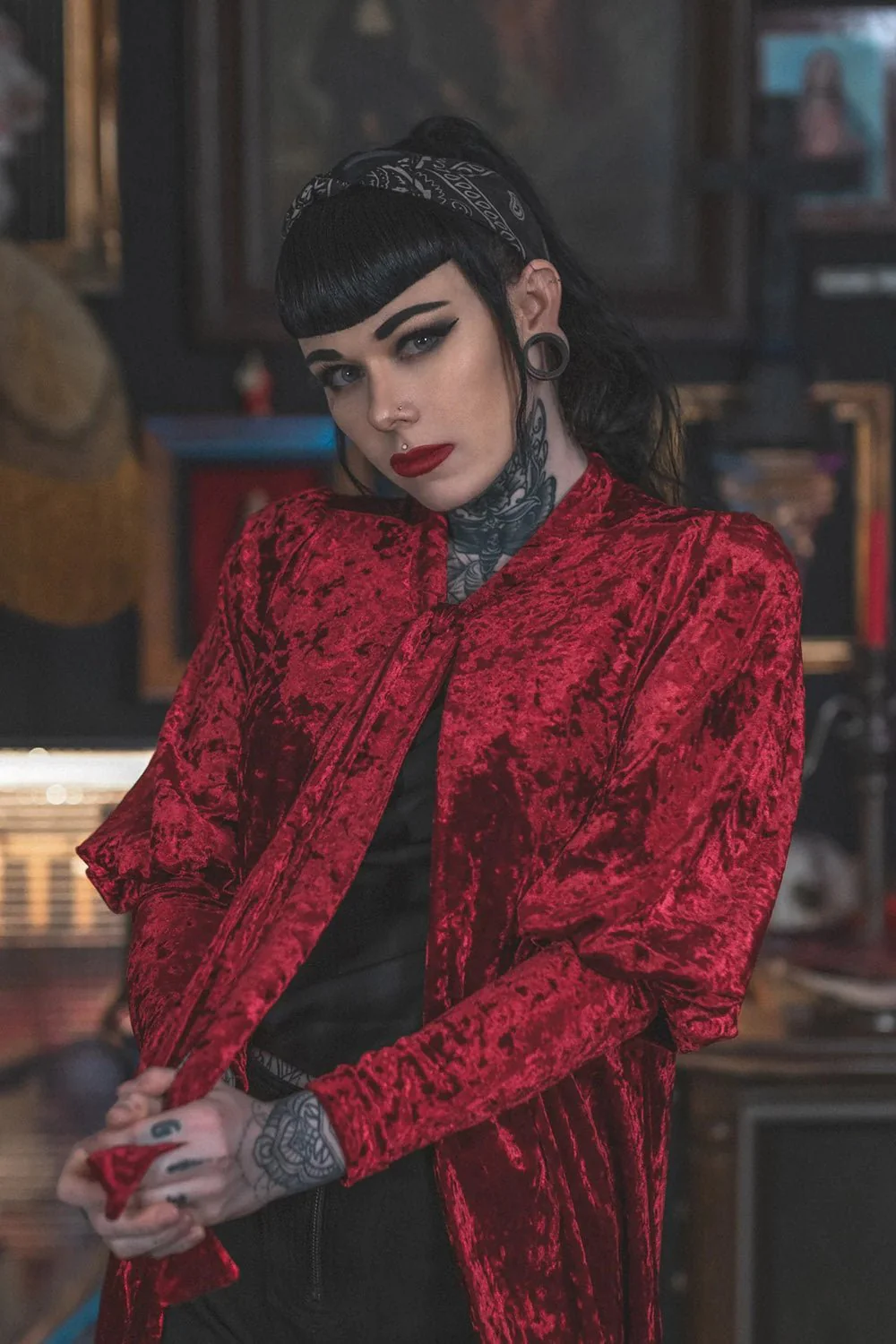 Hellfire Cardigan [RED] - Image 3