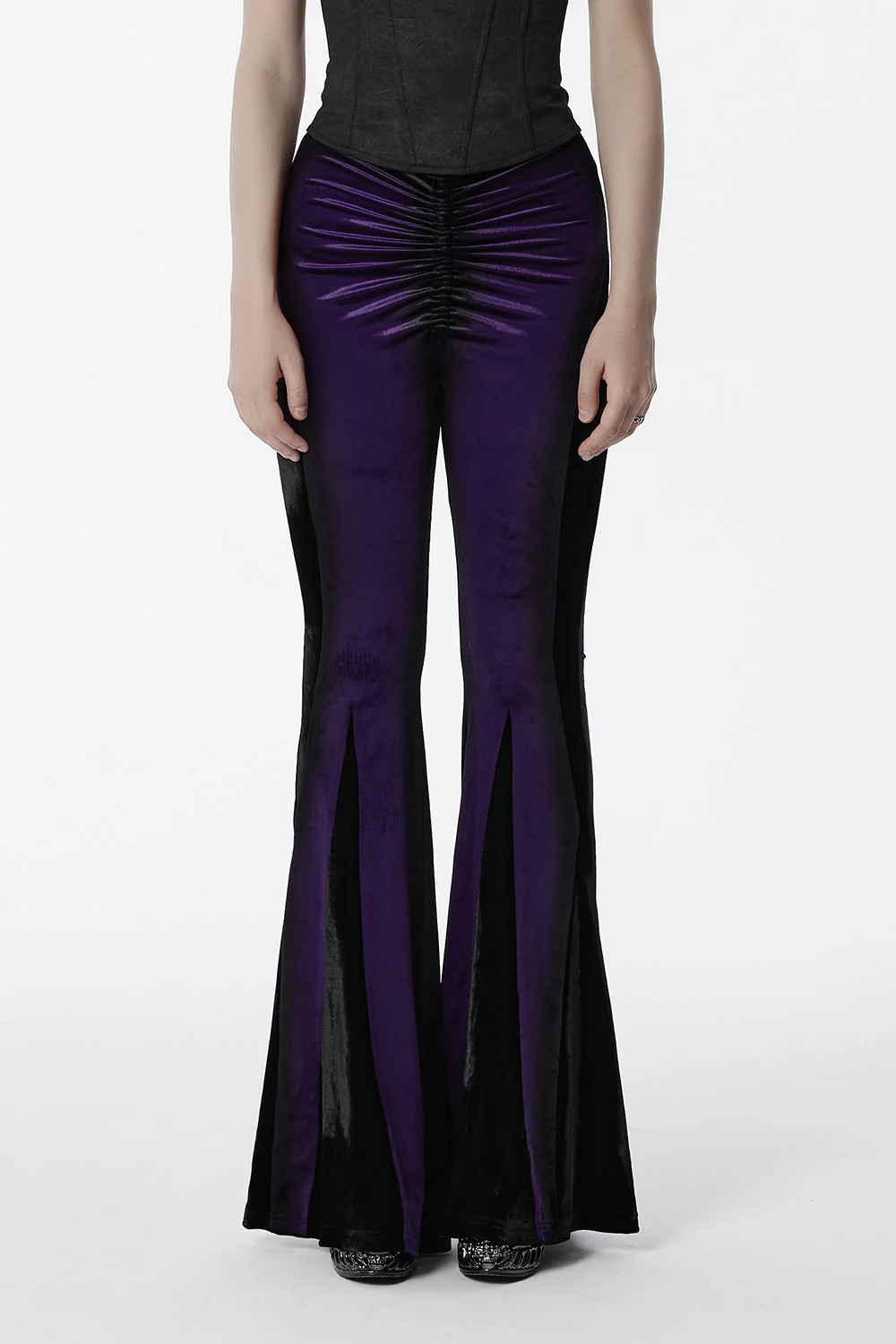 Hocus Pocus Purple Velvet Flares [Violet] - Image 3